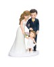 Figura de tarta boda con hija familia resina con referencia MOP-Y110.3 y un precio de 24,50 € de la sección figura de tarta d...