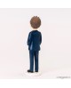 Figura de tarta comunión niño moderno traje azul