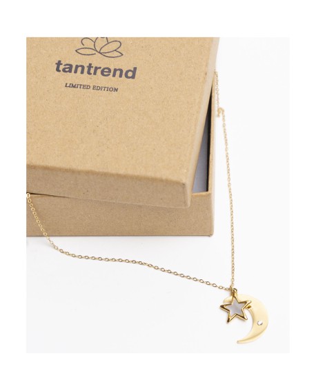 Collar dorado luna y estrella Tantrend Little Things con referencia TAN-06290005 y un precio de 18,50 € de la sección bisuter...