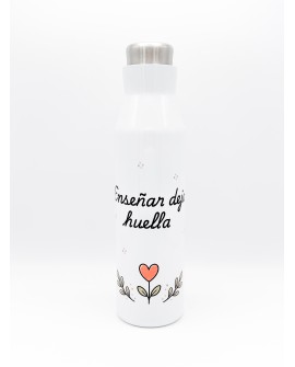 Botella térmica para profe “Enseñar deja huella”