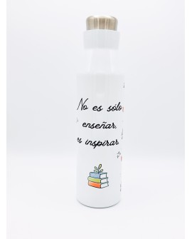 Botella térmica para profe “No es solo enseñar, es inspirar”
