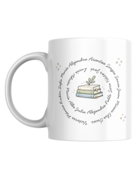 Taza mate para profe “Enseñar deja huella”