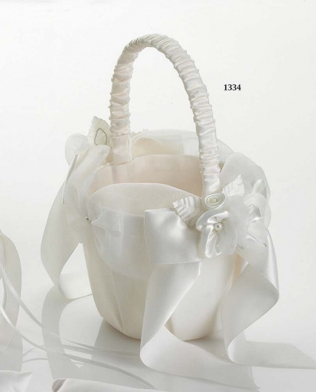 Cesta con flor y hojas con referencia DOP-1334 y un precio de 17,90 € de la sección Detalles para bodas